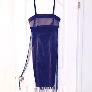 Italian Made Black Fitted Dress